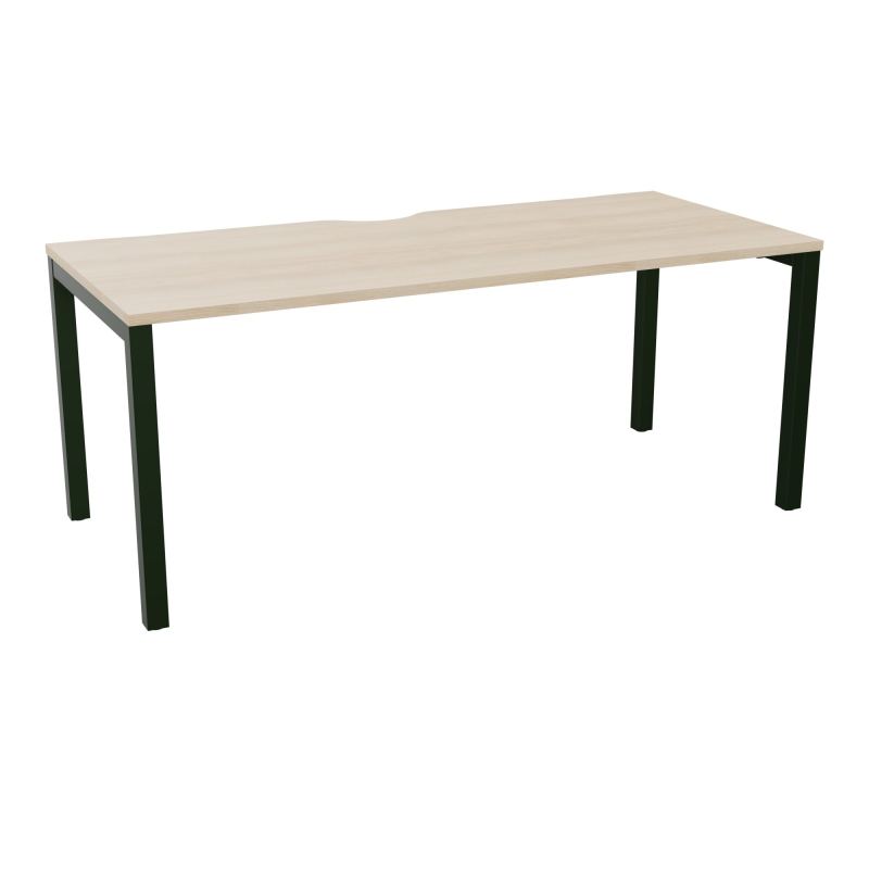 BUREAU ARIAL T RECT ECHANC.L180XP80 EP25 PIED CARRE ARCHE FX RZ ST