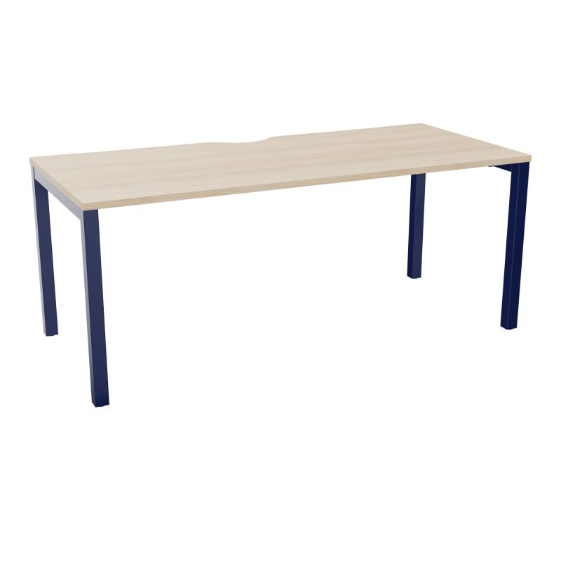 BUREAU ARIAL T RECT ECHANC.L180XP80 EP25 PIED CARRE ARCHE FX RZ X4