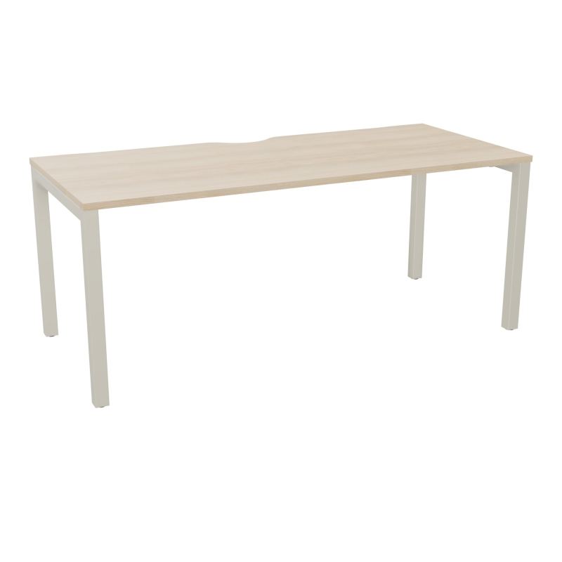 BUREAU ARIAL T RECT ECHANC.L180XP80 EP25 PIED CARRE ARCHE FX RZ ZC