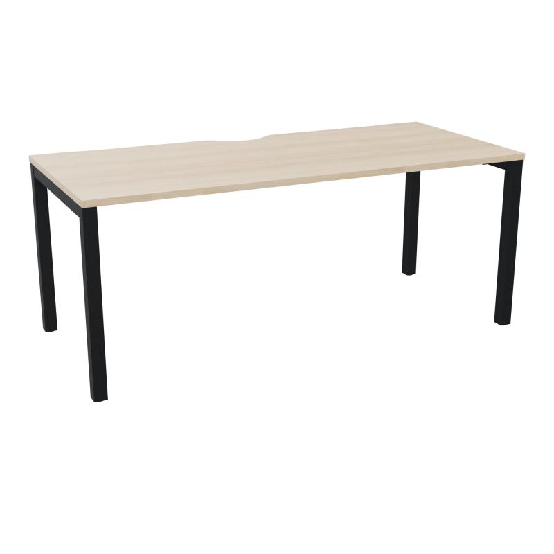 BUREAU ARIAL T RECT ECHANC.L180XP80 EP25 PIED CARRE ARCHE FX RZ ZP
