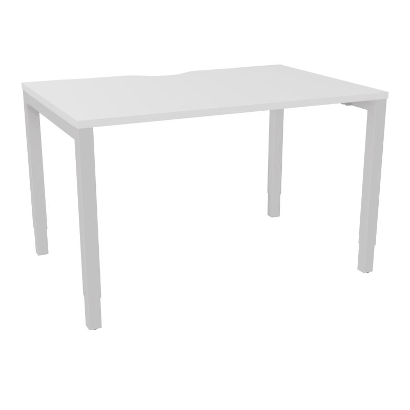 BUREAU ARIAL T RECT ECHANC.L120XP80 EP25 PIED CARRE ARCHE REGLABLE MG SD