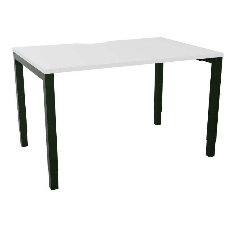 BUREAU ARIAL T RECT ECHANC.L120XP80 EP25 PIED CARRE ARCHE REGLABLE MG ST