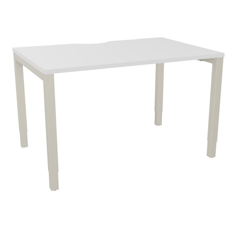 BUREAU ARIAL T RECT ECHANC.L120XP80 EP25 PIED CARRE ARCHE REGLABLE MG ZC