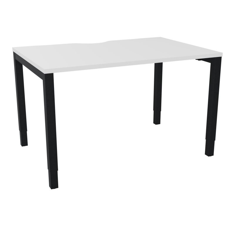 BUREAU ARIAL T RECT ECHANC.L120XP80 EP25 PIED CARRE ARCHE REGLABLE MG ZP