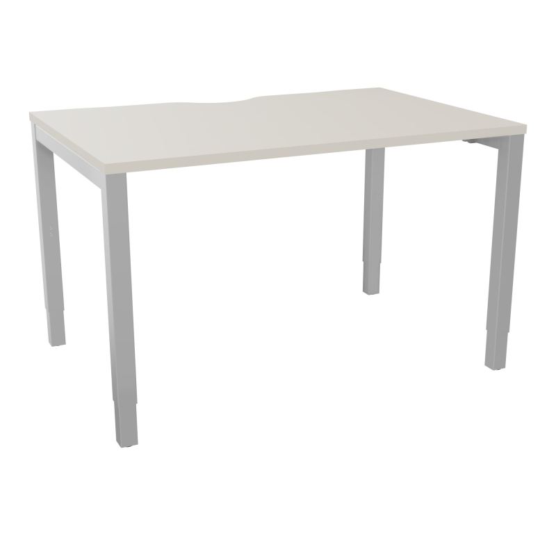 BUREAU ARIAL T RECT ECHANC.L120XP80 EP25 PIED CARRE ARCHE REGLABLE N5 SA