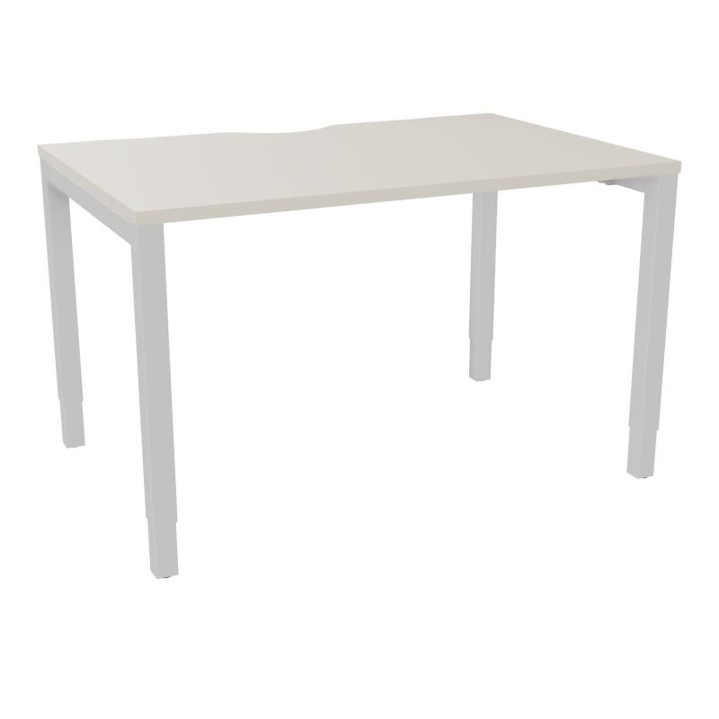 BUREAU ARIAL T RECT ECHANC.L120XP80 EP25 PIED CARRE ARCHE REGLABLE N5 SD