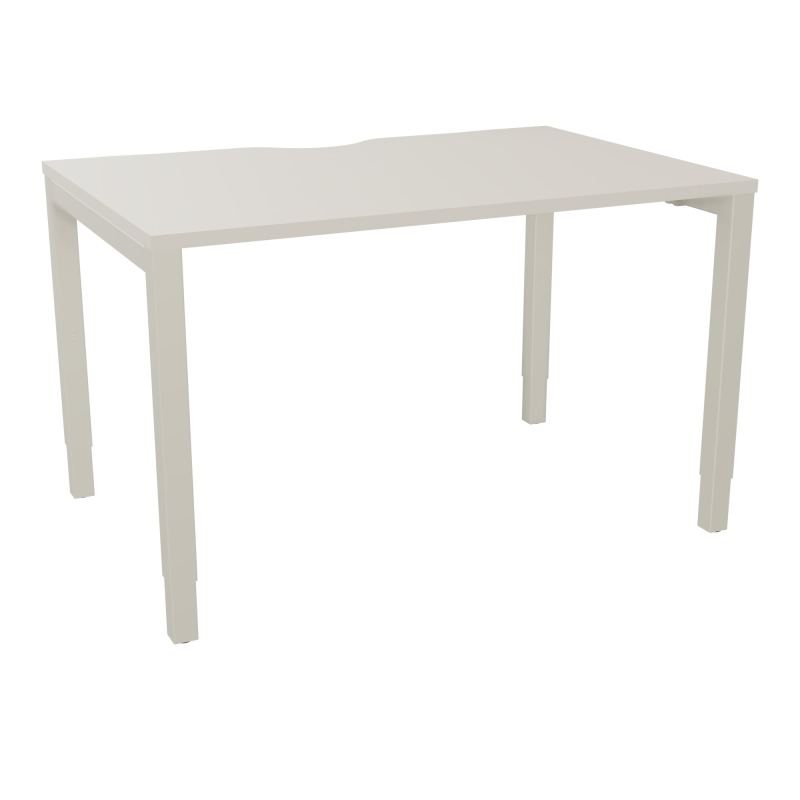 BUREAU ARIAL T RECT ECHANC.L120XP80 EP25 PIED CARRE ARCHE REGLABLE N5 ZC