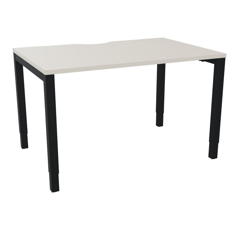 BUREAU ARIAL T RECT ECHANC.L120XP80 EP25 PIED CARRE ARCHE REGLABLE N5 ZP
