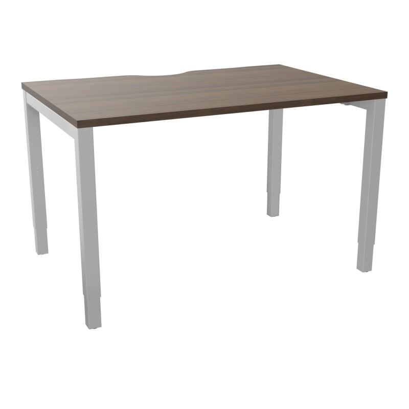 BUREAU ARIAL T RECT ECHANC.L120XP80 EP25 PIED CARRE ARCHE REGLABLE N6 SA