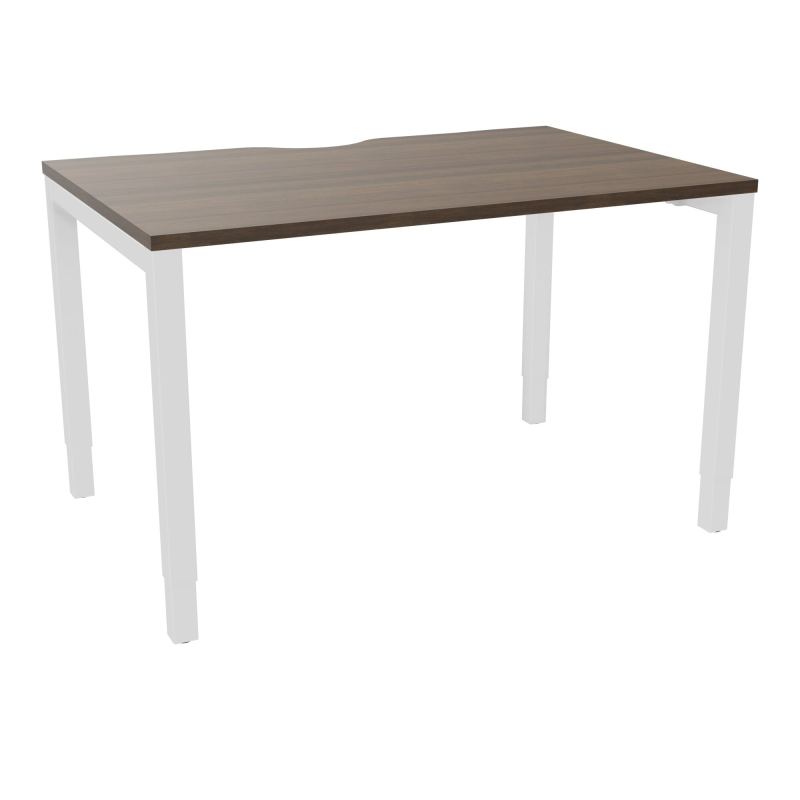BUREAU ARIAL T RECT ECHANC.L120XP80 EP25 PIED CARRE ARCHE REGLABLE N6 ZO
