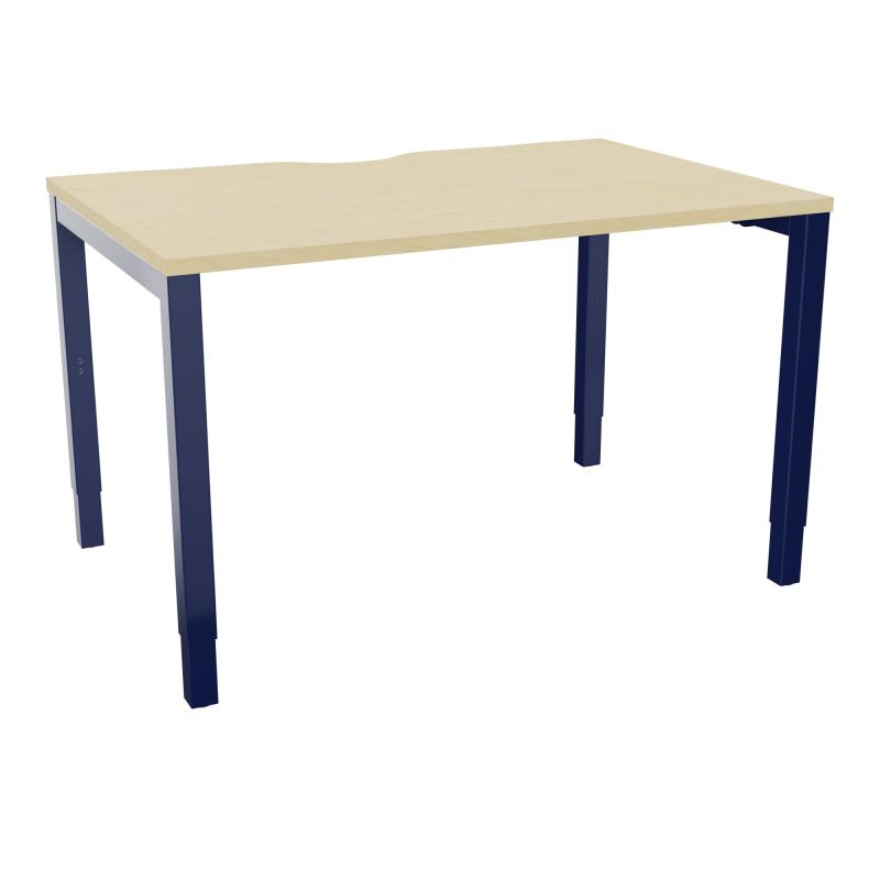BUREAU ARIAL T RECT ECHANC.L120XP80 EP25 PIED CARRE ARCHE REGLABLE N8 X4
