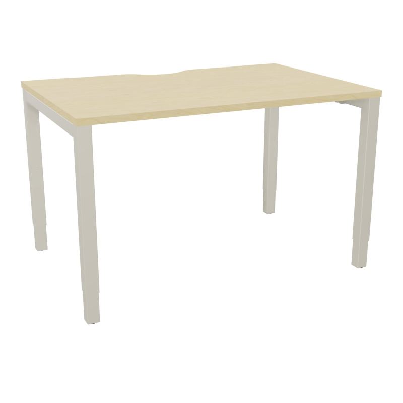 BUREAU ARIAL T RECT ECHANC.L120XP80 EP25 PIED CARRE ARCHE REGLABLE N8 ZC