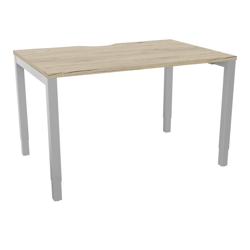 BUREAU ARIAL T RECT ECHANC.L120XP80 EP25 PIED CARRE ARCHE REGLABLE R3 SA