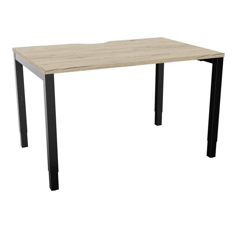 BUREAU ARIAL T RECT ECHANC.L120XP80 EP25 PIED CARRE ARCHE REGLABLE R3 SG