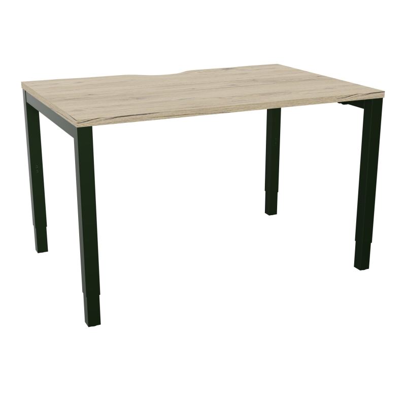 BUREAU ARIAL T RECT ECHANC.L120XP80 EP25 PIED CARRE ARCHE REGLABLE R3 ST