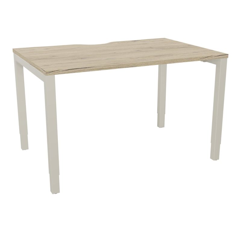 BUREAU ARIAL T RECT ECHANC.L120XP80 EP25 PIED CARRE ARCHE REGLABLE R3 ZC