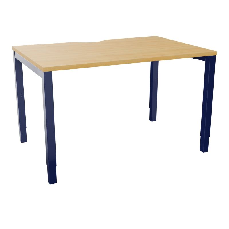 BUREAU ARIAL T RECT ECHANC.L120XP80 EP25 PIED CARRE ARCHE REGLABLE  R5 X4