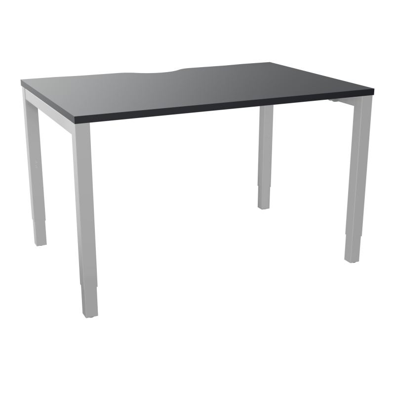 BUREAU ARIAL T RECT ECHANC.L120XP80 EP25 PIED CARRE ARCHE REGLABLE  R9 SA