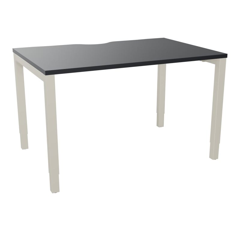 BUREAU ARIAL T RECT ECHANC.L120XP80 EP25 PIED CARRE ARCHE REGLABLE  R9 ZC