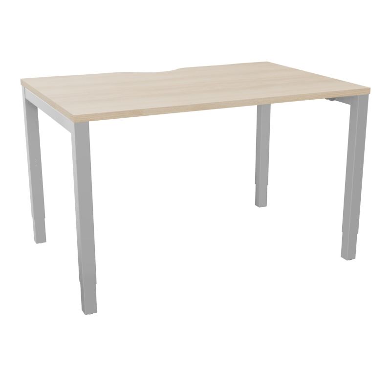 BUREAU ARIAL T RECT ECHANC.L120XP80 EP25 PIED CARRE ARCHE REGLABLE RZ SA