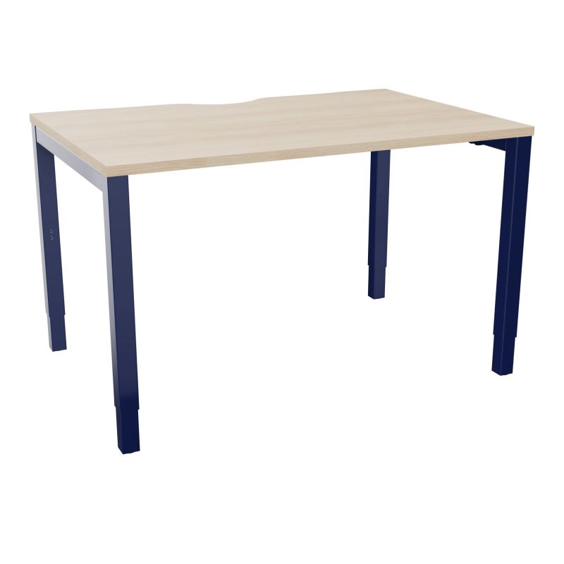 BUREAU ARIAL T RECT ECHANC.L120XP80 EP25 PIED CARRE ARCHE REGLABLE RZ X4