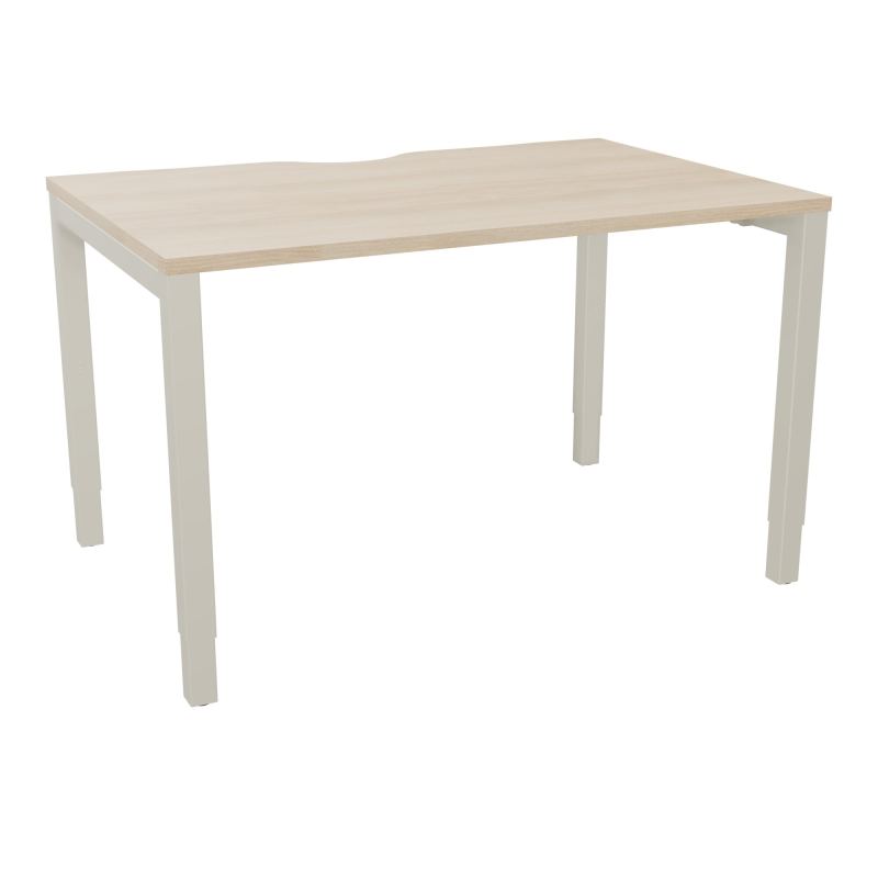 BUREAU ARIAL T RECT ECHANC.L120XP80 EP25 PIED CARRE ARCHE REGLABLE RZ ZC