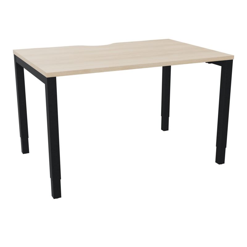 BUREAU ARIAL T RECT ECHANC.L120XP80 EP25 PIED CARRE ARCHE REGLABLE RZ ZP