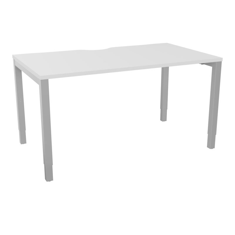 BUREAU ARIAL T RECT ECHANC.L140XP80 EP25 PIED CARRE ARCHE REGLABLE  MG SA