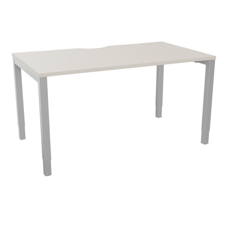 BUREAU ARIAL T RECT ECHANC.L140XP80 EP25 PIED CARRE ARCHE REGLABLE N5 SA
