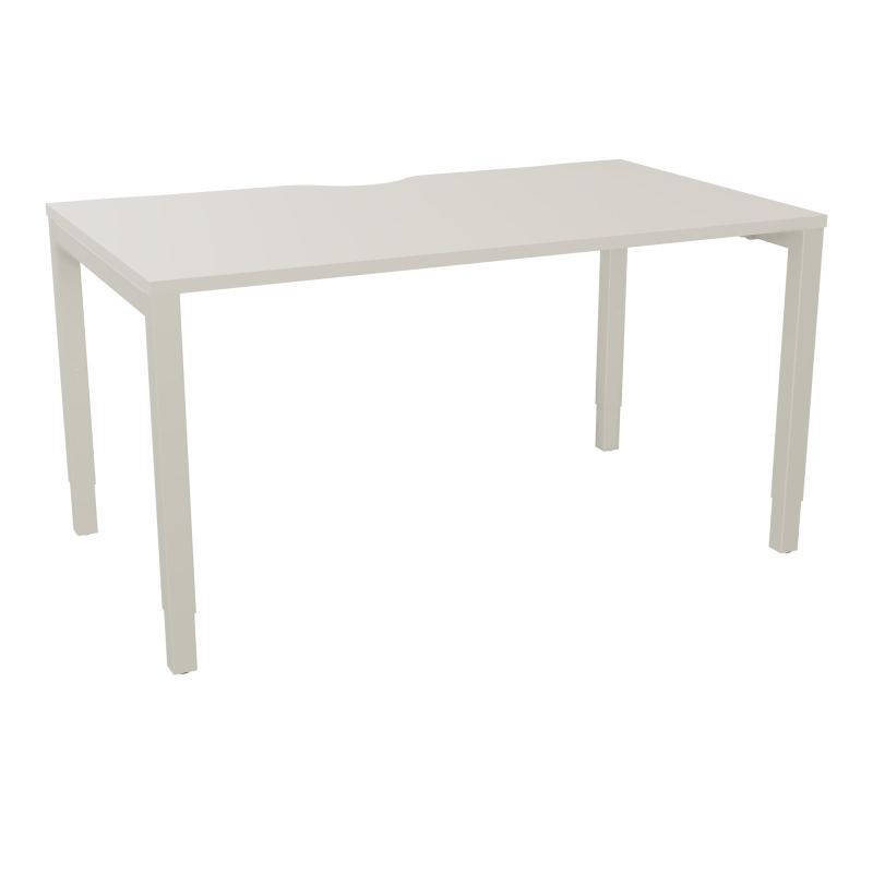 BUREAU ARIAL T RECT ECHANC.L140XP80 EP25 PIED CARRE ARCHE REGLABLE N5 ZC