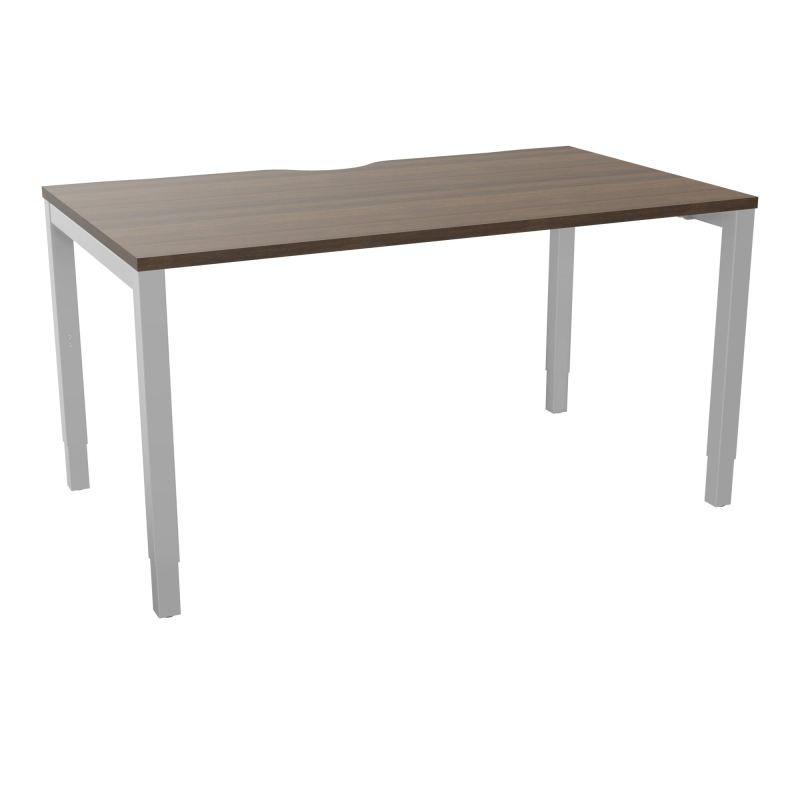 BUREAU ARIAL T RECT ECHANC.L140XP80 EP25 PIED CARRE ARCHE REGLABLE N6 SA