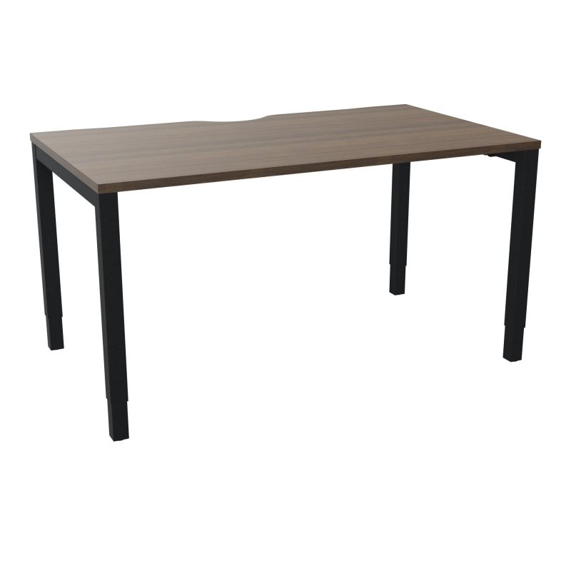 BUREAU ARIAL T RECT ECHANC.L140XP80 EP25 PIED CARRE ARCHE REGLABLE N6 ZP