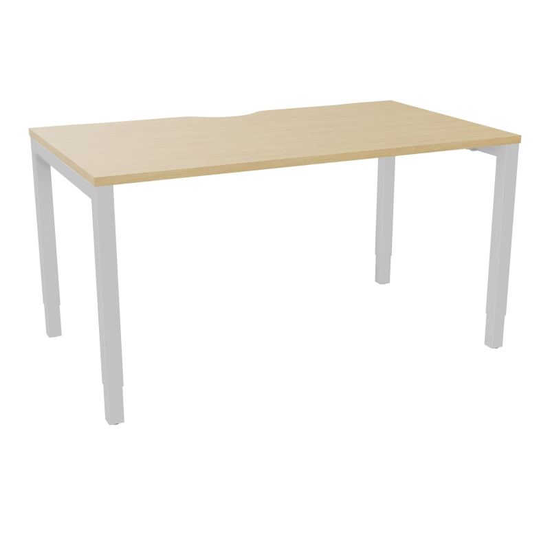 BUREAU ARIAL T RECT ECHANC.L140XP80 EP25 PIED CARRE ARCHE REGLABLE  R1 SD