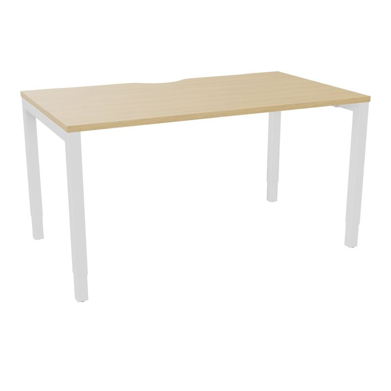 BUREAU ARIAL T RECT ECHANC.L140XP80 EP25 PIED CARRE ARCHE REGLABLE  R1 SO