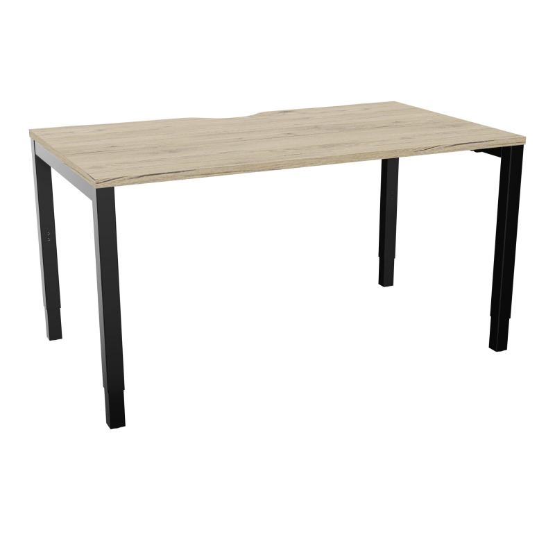 BUREAU ARIAL T RECT ECHANC.L140XP80 EP25 PIED CARRE ARCHE REGLABLE R3 SG