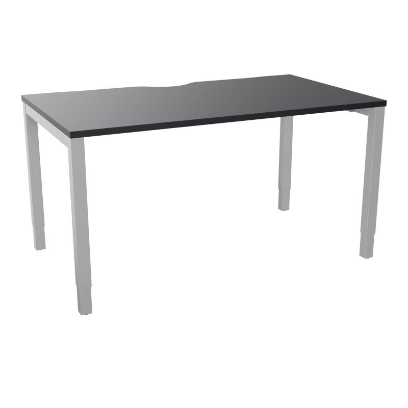 BUREAU ARIAL T RECT ECHANC.L140XP80 EP25 PIED CARRE ARCHE REGLABLE  R9 SA