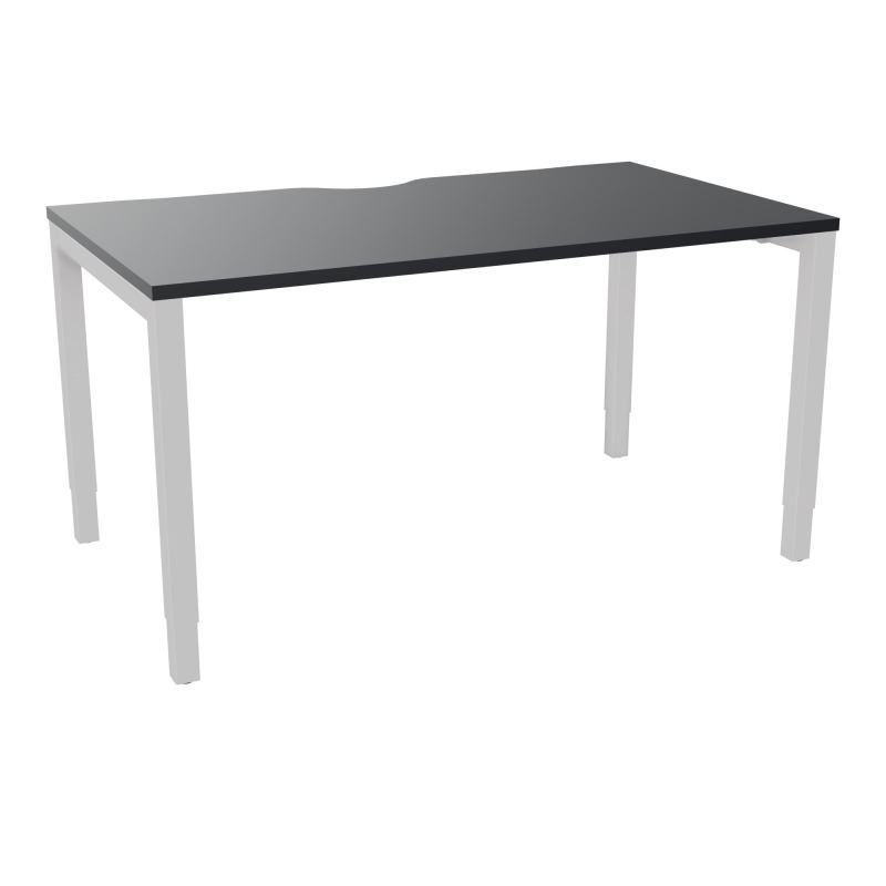 BUREAU ARIAL T RECT ECHANC.L140XP80 EP25 PIED CARRE ARCHE REGLABLE  R9 SD