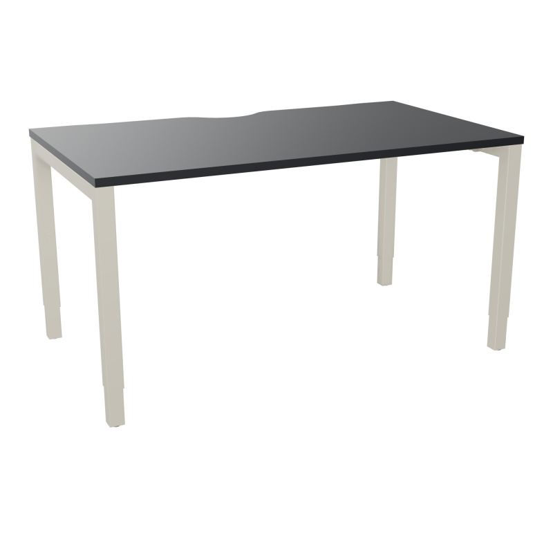 BUREAU ARIAL T RECT ECHANC.L140XP80 EP25 PIED CARRE ARCHE REGLABLE  R9 ZC