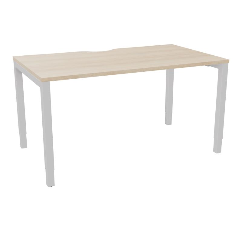 BUREAU ARIAL T RECT ECHANC.L140XP80 EP25 PIED CARRE ARCHE REGLABLE RZ SD
