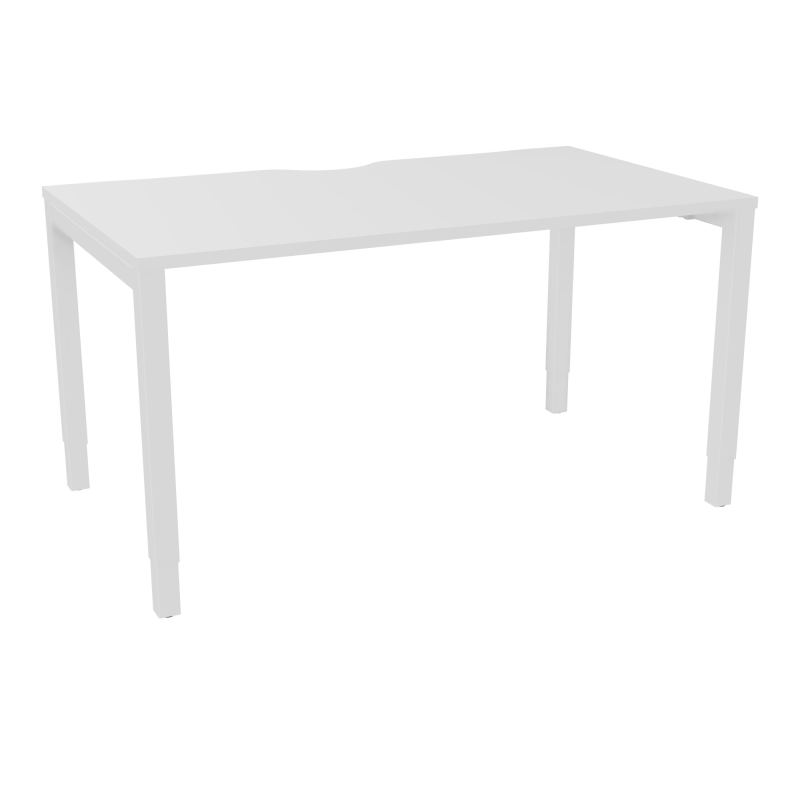 BUREAU ARIAL T RECT ECHANC.L140XP80 EP25 PIED CARRE ARCHE REGLABLE RZ SO