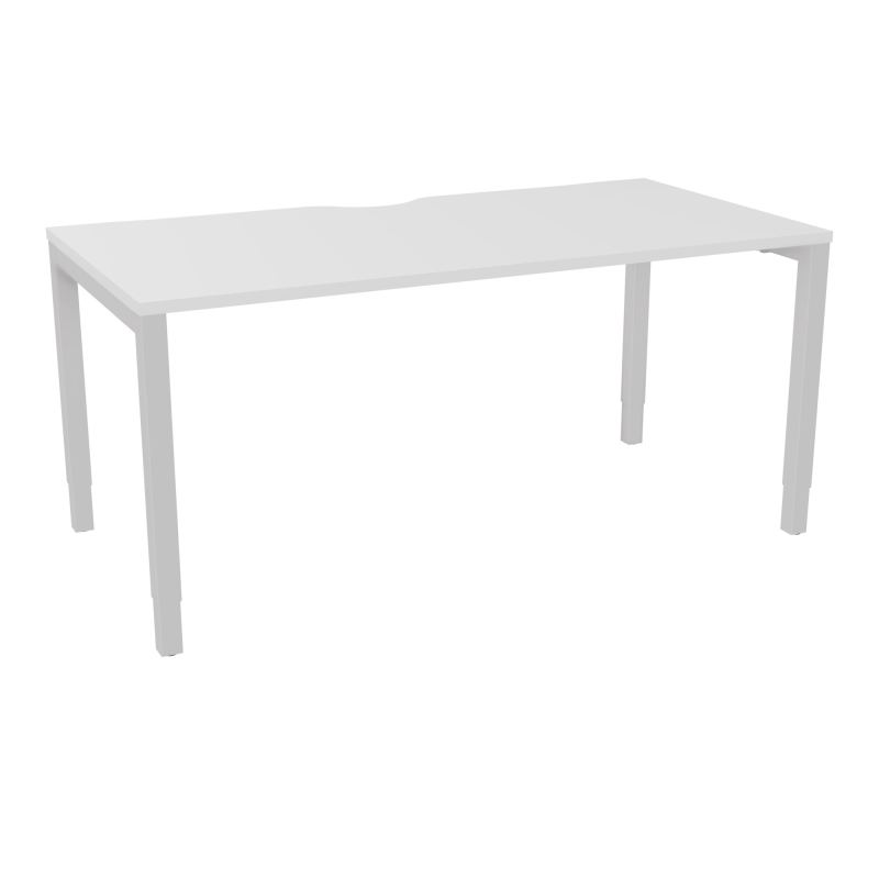 BUREAU ARIAL T RECT ECHANC.L160XP80 EP25 PIED CARRE ARCHE REGLABLE MG SD
