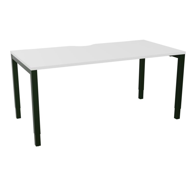 BUREAU ARIAL T RECT ECHANC.L160XP80 EP25 PIED CARRE ARCHE REGLABLE MG ST