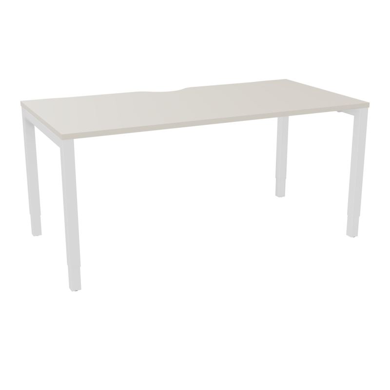 BUREAU ARIAL T RECT ECHANC.L160XP80 EP25 PIED CARRE ARCHE REGLABLE N5 SO