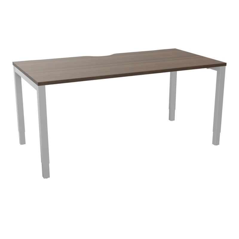 BUREAU ARIAL T RECT ECHANC.L160XP80 EP25 PIED CARRE ARCHE REGLABLE N6 SA