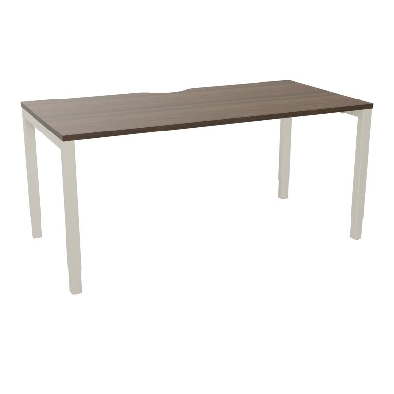 BUREAU ARIAL T RECT ECHANC.L160XP80 EP25 PIED CARRE ARCHE REGLABLE N6 ZC