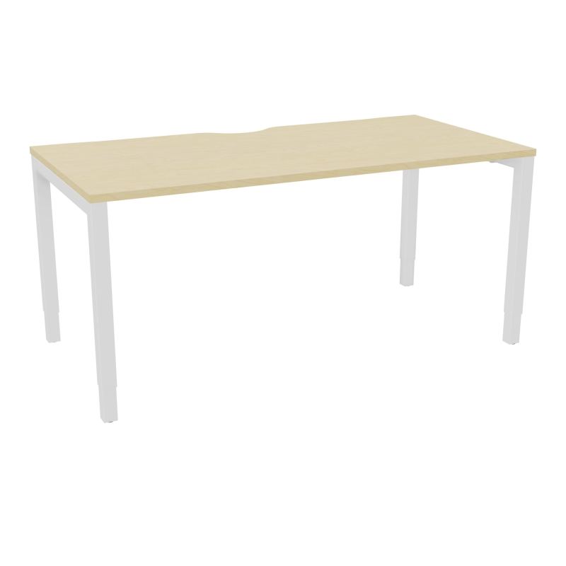BUREAU ARIAL T RECT ECHANC.L160XP80 EP25 PIED CARRE ARCHE REGLABLE N8 SO