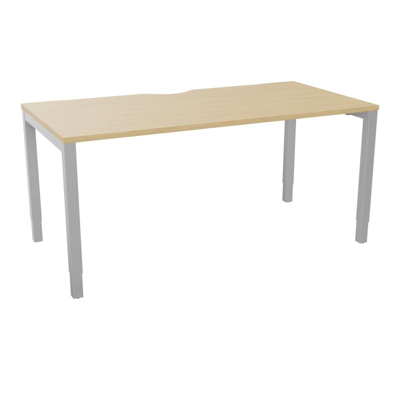 BUREAU ARIAL T RECT ECHANC.L160XP80 EP25 PIED CARRE ARCHE REGLABLE  R1 SA