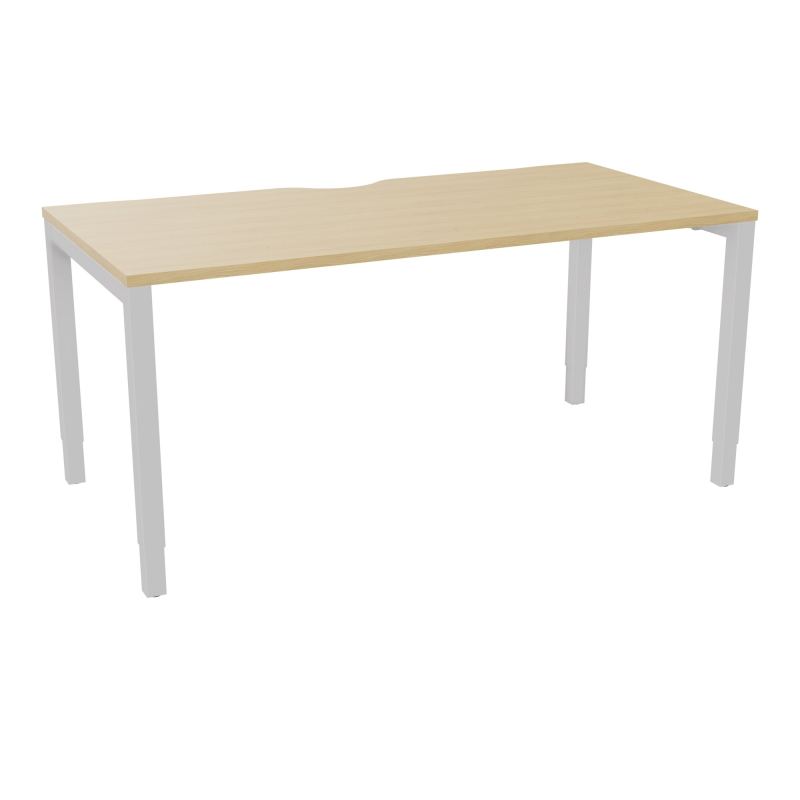 BUREAU ARIAL T RECT ECHANC.L160XP80 EP25 PIED CARRE ARCHE REGLABLE  R1 SD