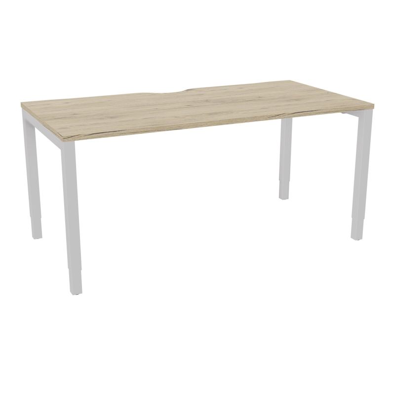 BUREAU ARIAL T RECT ECHANC.L160XP80 EP25 PIED CARRE ARCHE REGLABLE R3 SD
