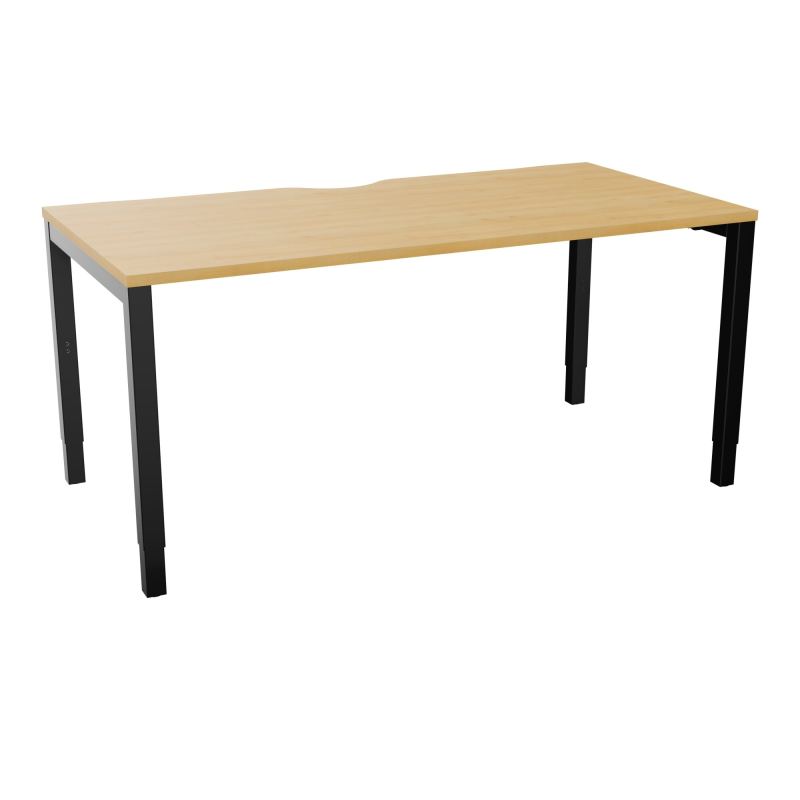 BUREAU ARIAL T RECT ECHANC.L160XP80 EP25 PIED CARRE ARCHE REGLABLE  R5 SG